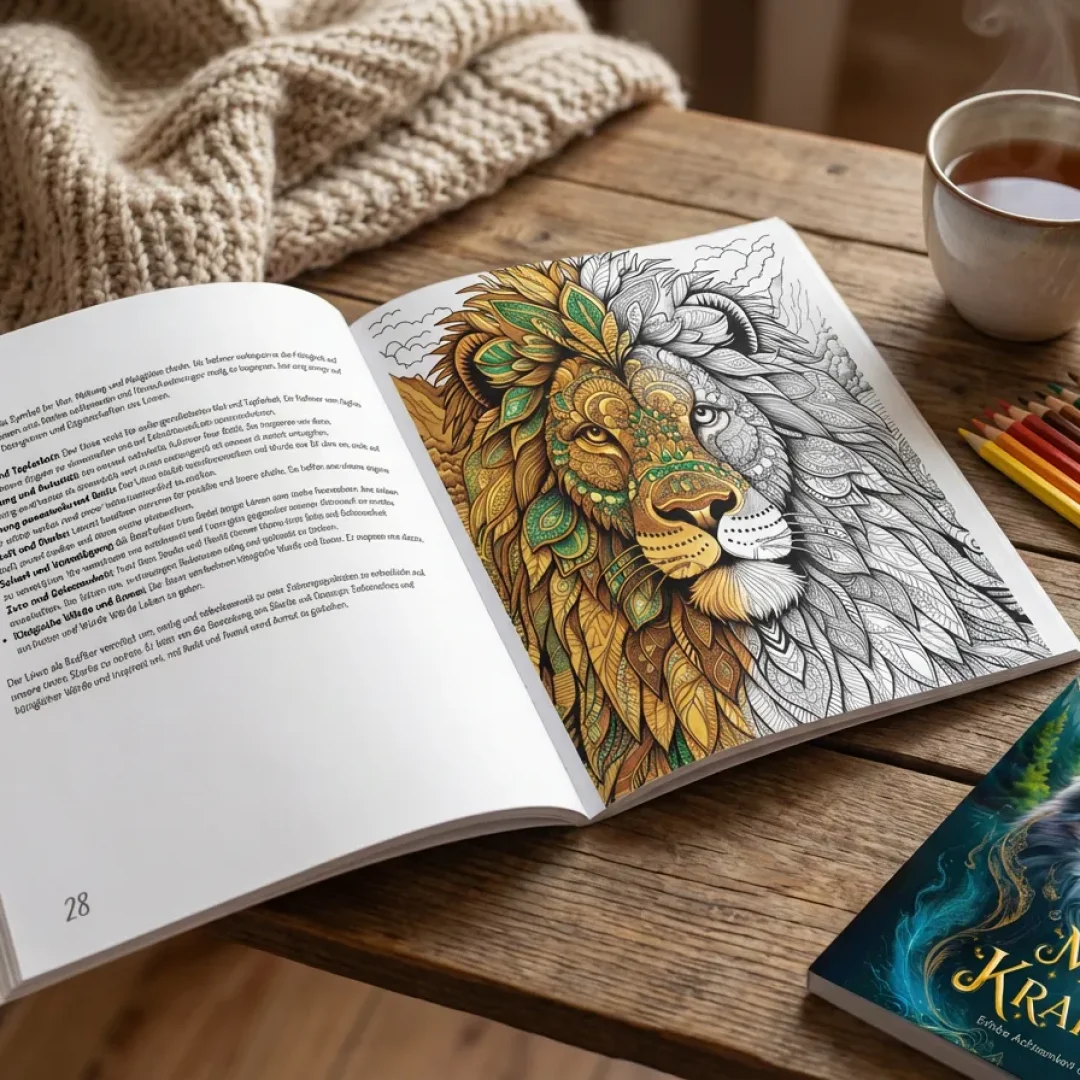 Malbuch Magie der Krafttiere